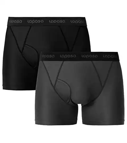 LAPASA Men's 2 Pack Quick Dry Travel Underwear
