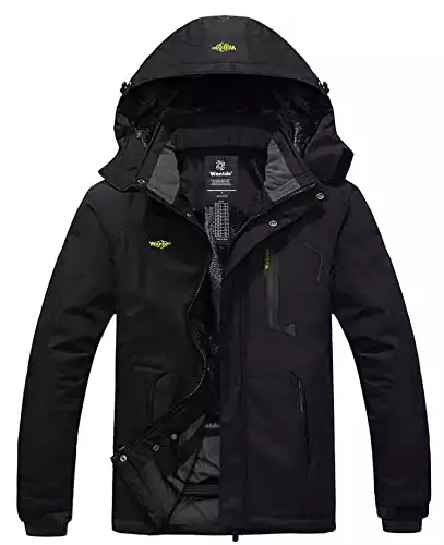 Wantdo Men's Mountain Waterproof Ski Jacket