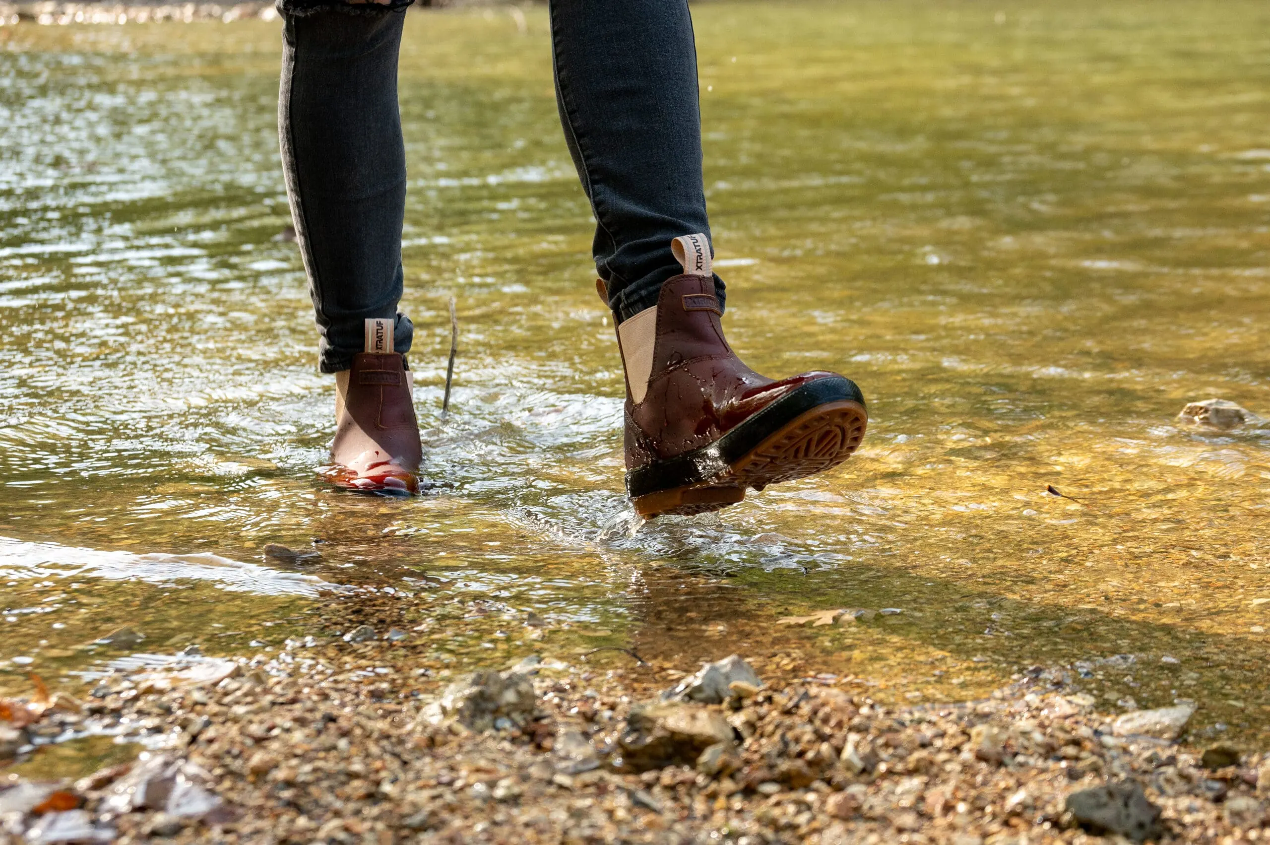 xtratuf boots walking the water
